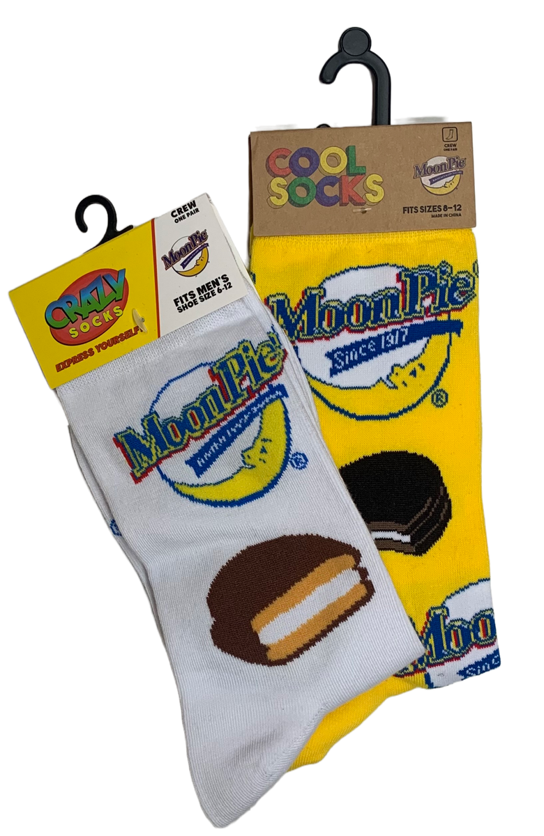 MoonPie Socks Yellow – Moonpie General Store and Book Warehouse