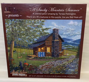 "A Smoky Mountain Summer" puzzle by Heritage Puzzle