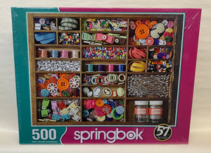 "The Sewing Box" puzzle by Springbok