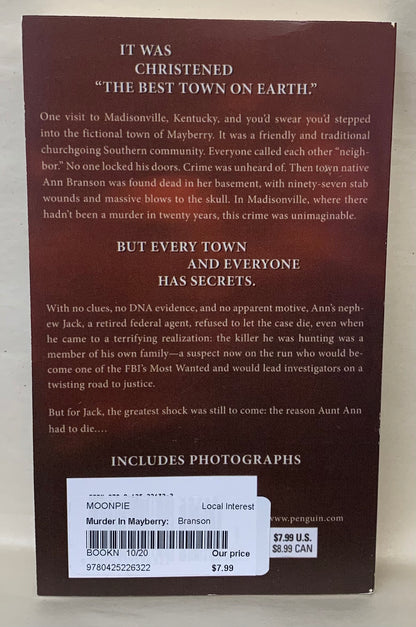 "Murder in Mayberry" by Mary Kinney Branson and Jack Branson