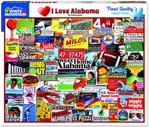 "I Love Alabama" puzzle by White Mountain