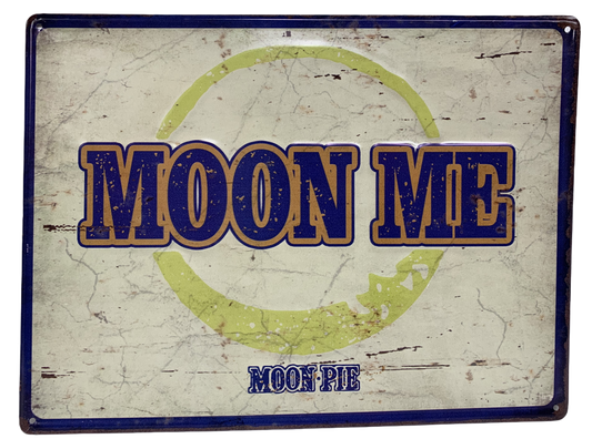 "Moon Me" Tin Sign