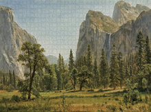 Load image into Gallery viewer, &quot;Bridal Veil Falls, Yosemite&quot; puzzle by Pomegranate
