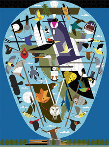 "We Think the World of Birds" puzzle by Pomegranate
