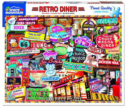 "Retro Dinner" puzzle by White Mountain