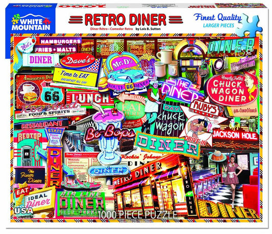 "Retro Dinner" puzzle by White Mountain