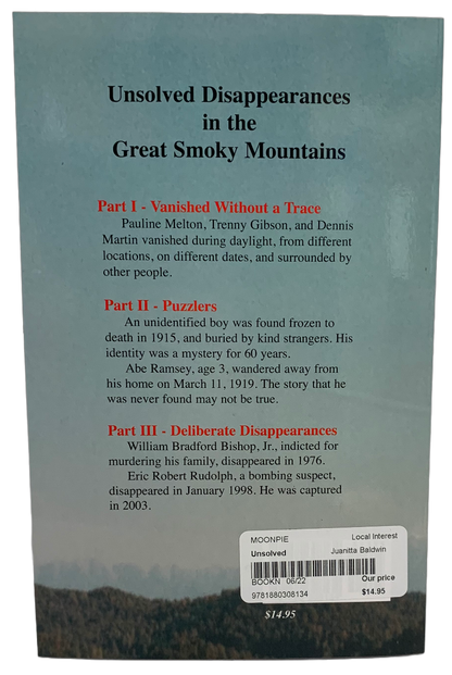 "Unsolved Disappearances in the Great Smoky Mountains" by Juanitta Baldwin and Ester Grubb