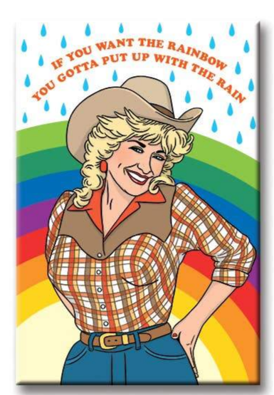 Dolly Parton Rainbow Magnet