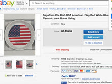 Load image into Gallery viewer, Decorative American Flag Pie Dish by Sagaform
